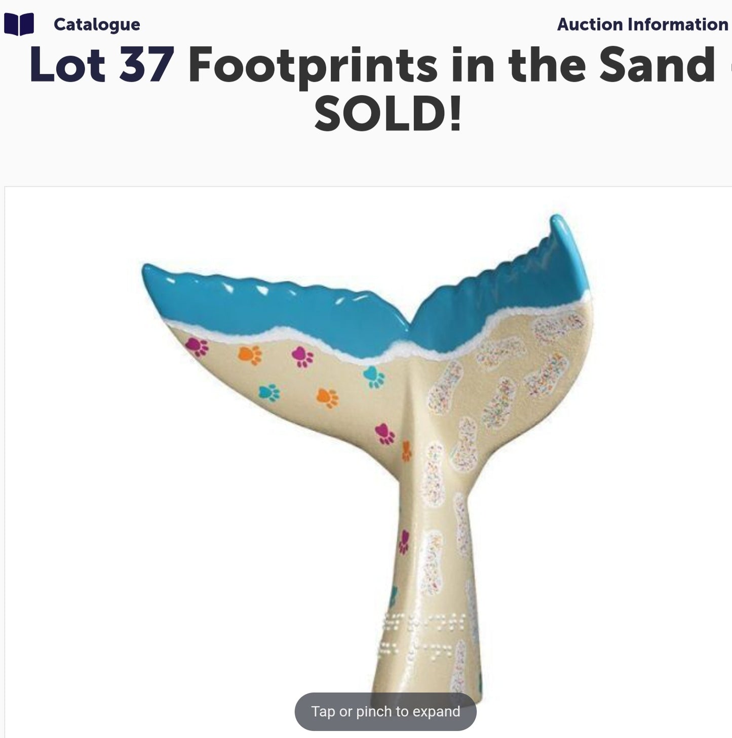 Footprints in the Sand (Mermaids Tail)