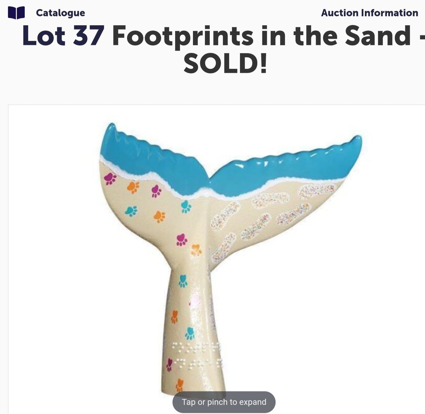 Footprints in the Sand (Mermaids Tail)