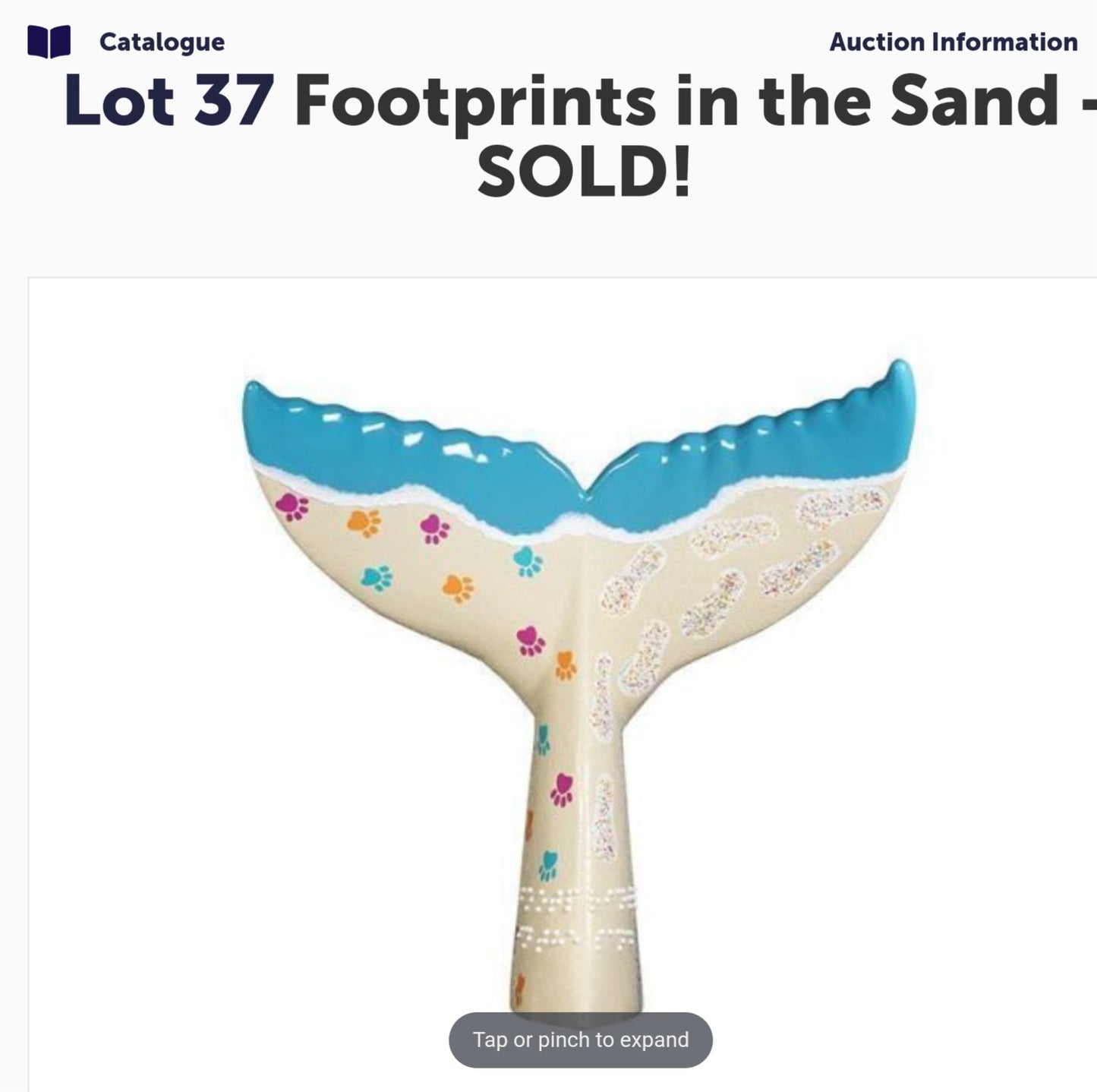Footprints in the Sand (Mermaids Tail)