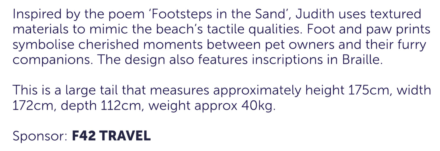 Footprints in the Sand (Mermaids Tail)