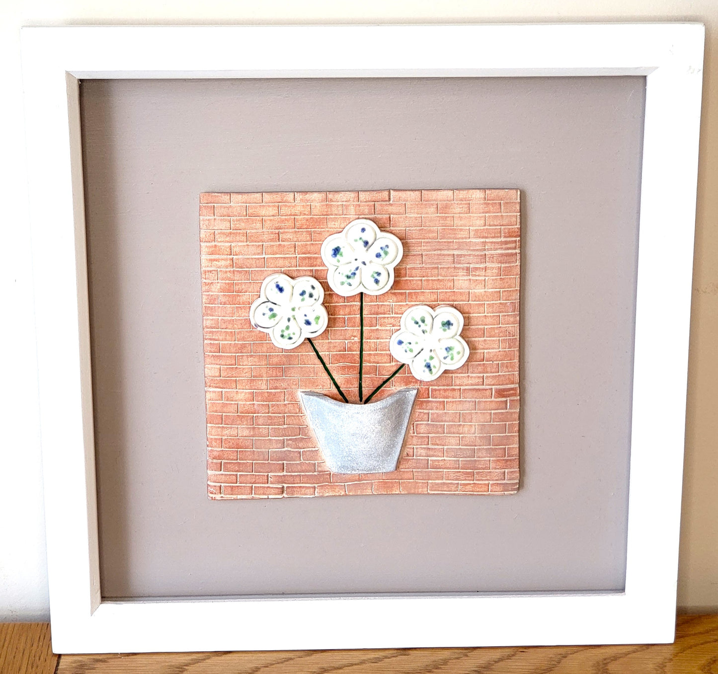 Flowers ceramic picture