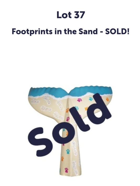 Footprints in the Sand (Mermaids Tail)