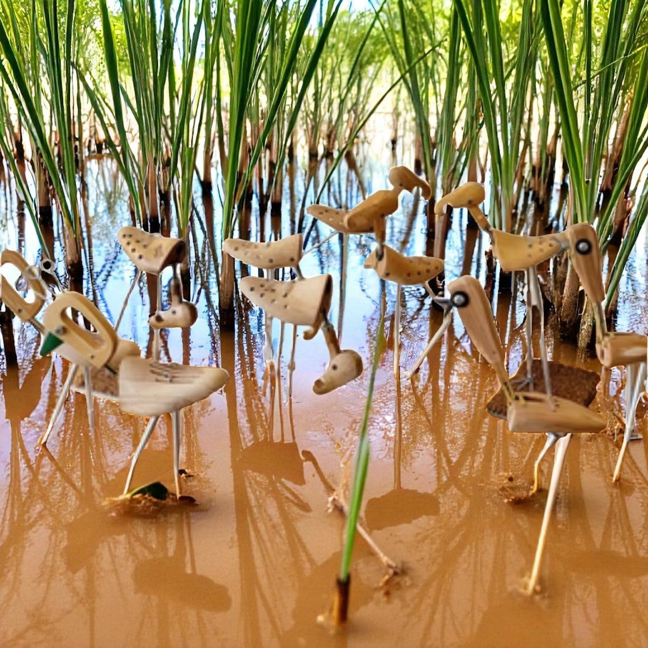 Wooden Birds Group