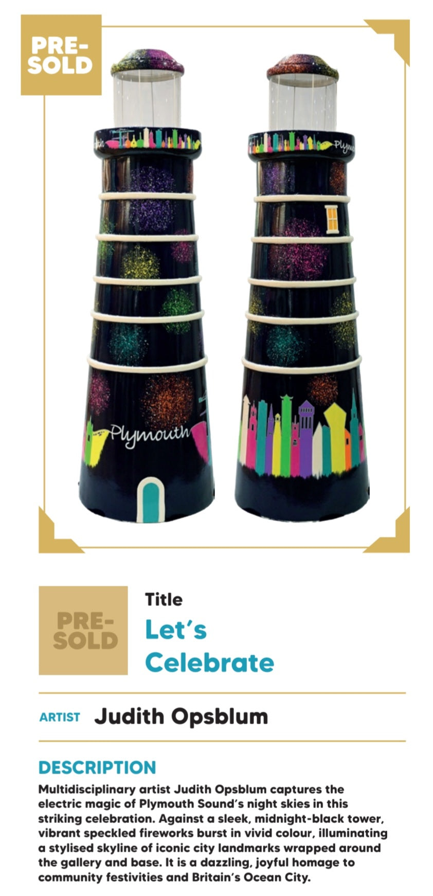 Lighthouse "Let's Celebrate" - SOLD