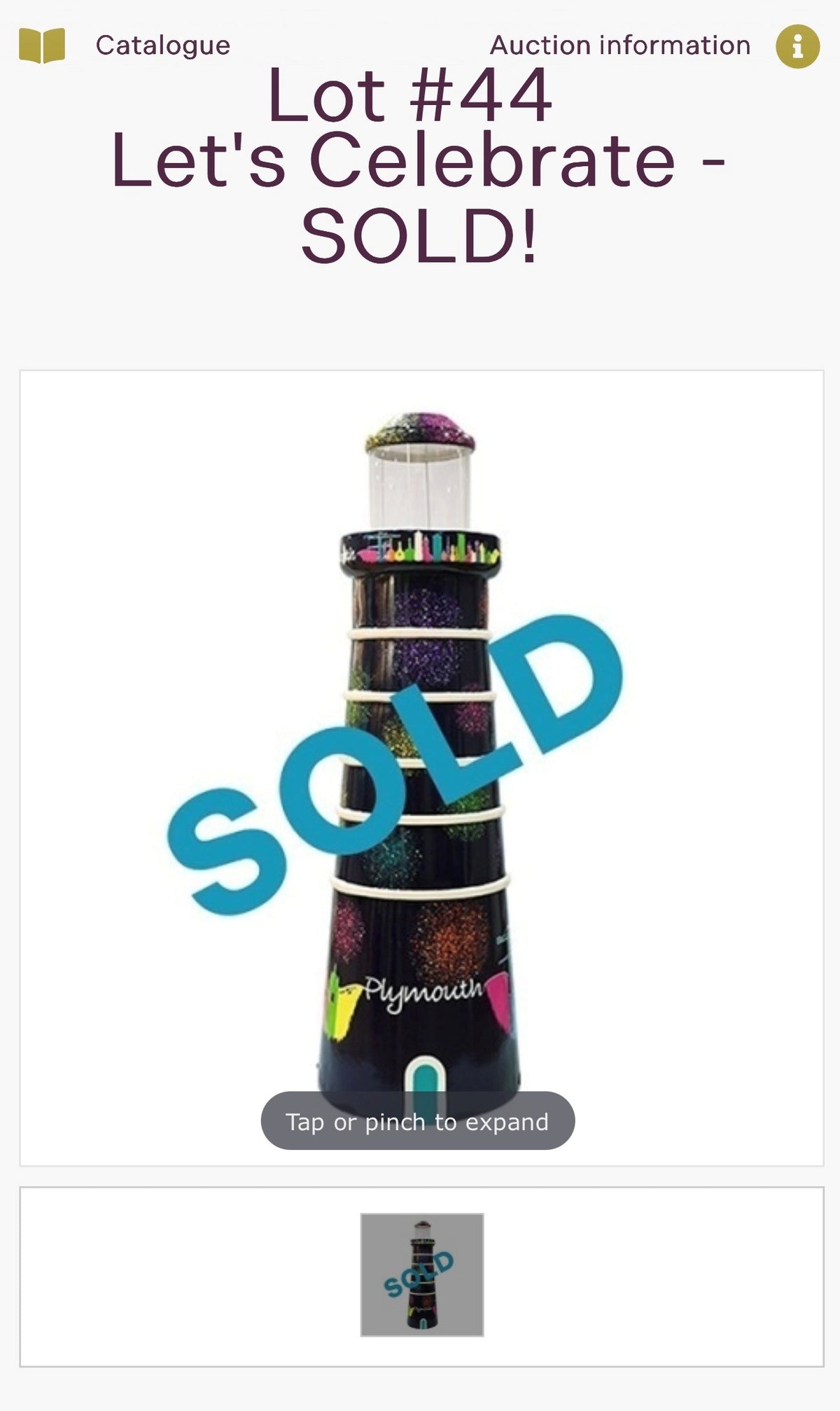 Lighthouse "Let's Celebrate" - SOLD